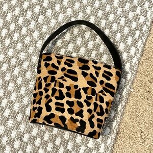 Cheetah print tote bag